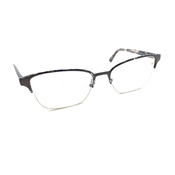 Prada VPR 61X ROU-1O1 Brown Half Rim Eyeglasses Frames 54-17 145 Italy Designer - Picture 1 of 12